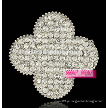 Mais recente estilo requintado elegante flor cristal strass broche